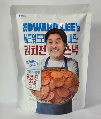 GS25獨賣黑白大廚愛德華李 泡菜煎餅脆片 40g『4/13結單』1