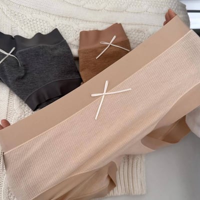 美拉德色系 磨毛純棉全包臀內褲 6 件組3