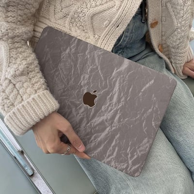 細絨銀灰色系MacBook 專用保護殼5