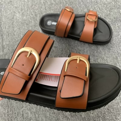 出口外貿夏季百搭一字扣拖鞋7
