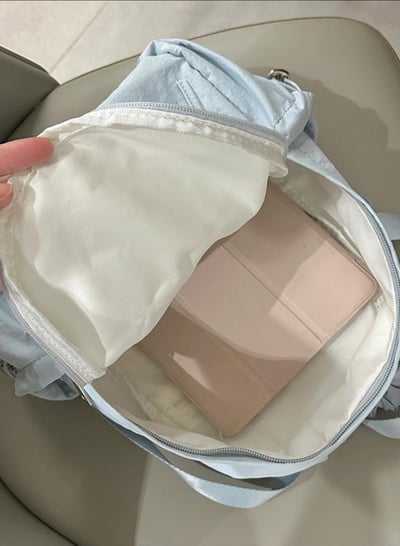 韓國小眾設計尼龍雙肩包13