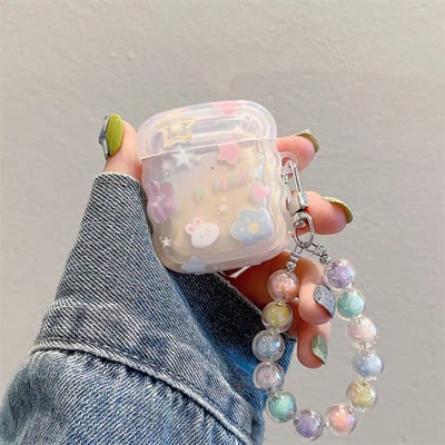 暈染星星兔AirPods保護套3