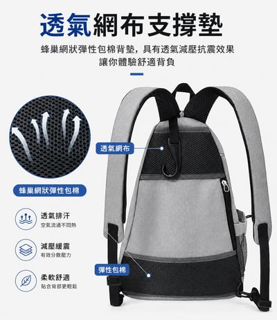 一包多背匹克球網球專用後背包  大容量多隔層 單肩斜挎雙肩運動包3