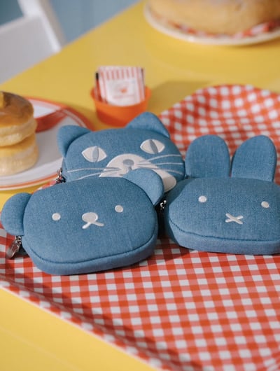 首爾限定 Miffy 米菲卡通圖案丹寧環保購物袋『8/31結單』1
