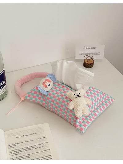 韓系奶油風布藝紙巾袋4