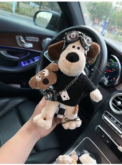 立體飛行狗玩偶時尚款 汽車安全帶護肩套4