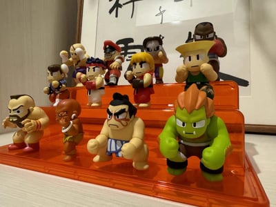 80年代Q版街頭霸王 快打旋風迷你盲盒公仔  2入3