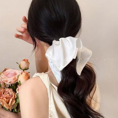 氣質韓系高級感方巾大腸髮圈2