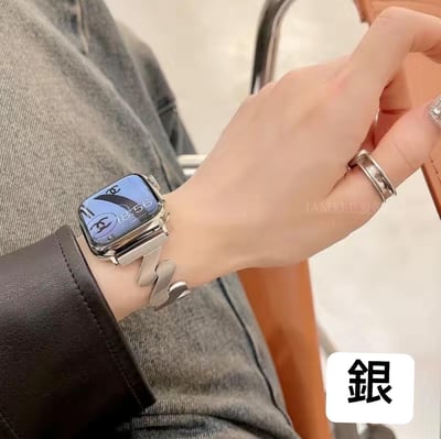 高顏值莫比烏斯不鏽鋼Apple watch錶帶6
