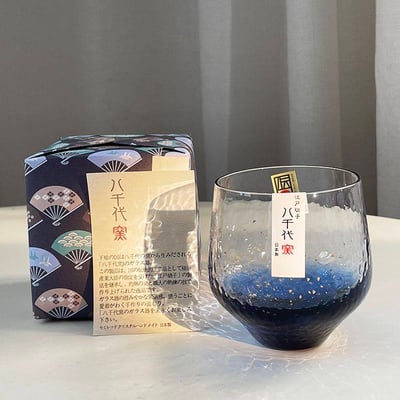 日本八千代玻璃杯 輕奢金箔星空杯2
