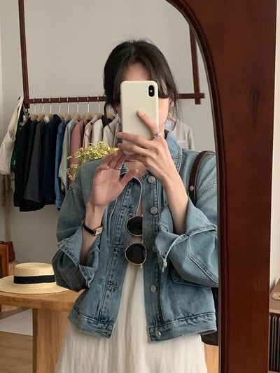 簡約個性風牛仔外套3