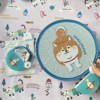 出門包包必備的小東西 一秒打開太方便   日系狗狗系列折疊扇3