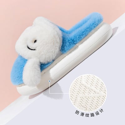 可愛小白舒適溫暖室內拖鞋 40-41現貨2
