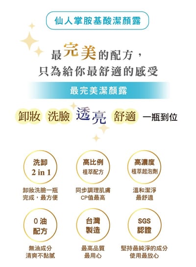 【Padki】仙人掌胺基酸潔顏露2