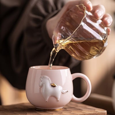 《馬上有財》小馬立體陶瓷主人杯5