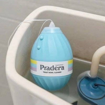 韓國 Pradera 瓶裝大容量馬桶清潔劑（附衛生掛繩) 4入/盒2