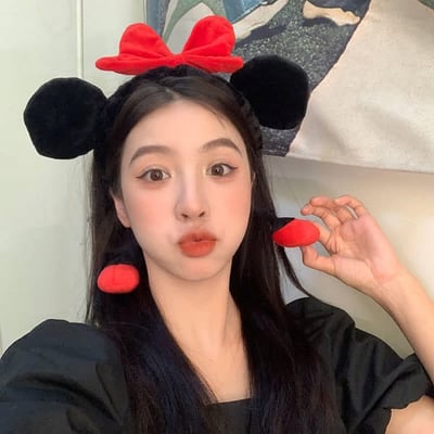 可愛系列米老糬兩入洗臉髮帶2入   現貨免運2