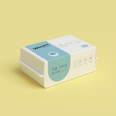 Wimarn 抽取式棉柔洗臉巾100抽  4入組  『10/19結單』3