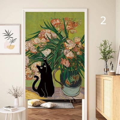 黑貓藝術生系列門簾2