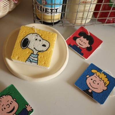 長壽狗狗木漿棉抹布＋洗碗海綿組6