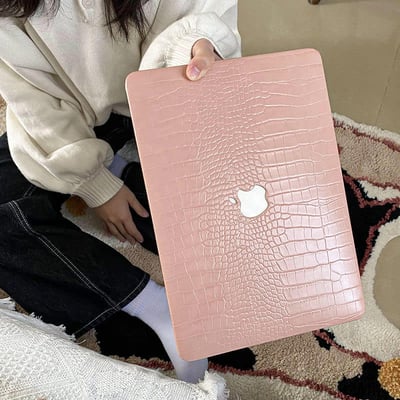 清新皮質鱷魚紋 蘋果筆記本電腦的軟保護殼  現貨免運 A2941  2023air152
