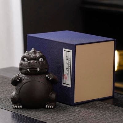 風鳴哥吉拉創意泡茶紫砂壺4