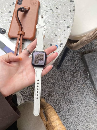皮革小蠻腰寬版 apple watch錶帶2