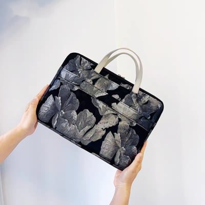 露薇花刺繡多功能旅行電腦包5