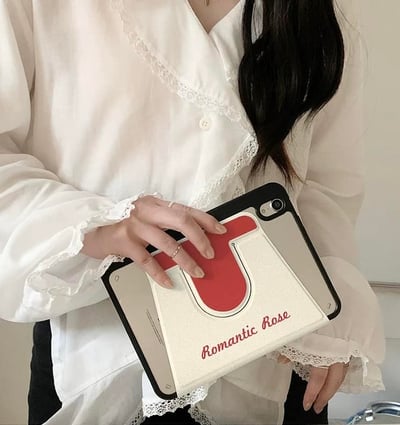 少女小碎花 浪漫玫瑰iPad平板保護套7
