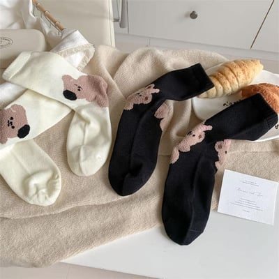 啊！韓系的一系列動物刺繡短襪組3