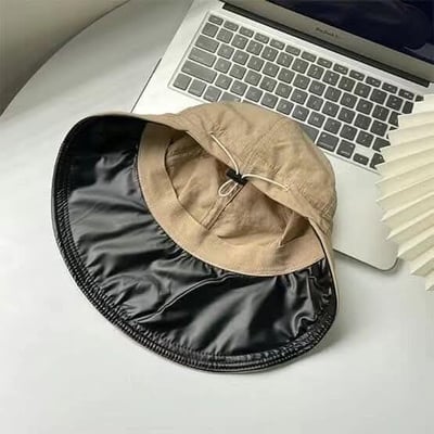 夏季防曬黑膠防紫外線薄款遮陽帽漁夫帽   現貨6