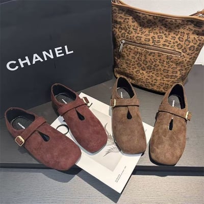 法式復古瑪麗珍鞋  方頭氣質豆豆鞋4