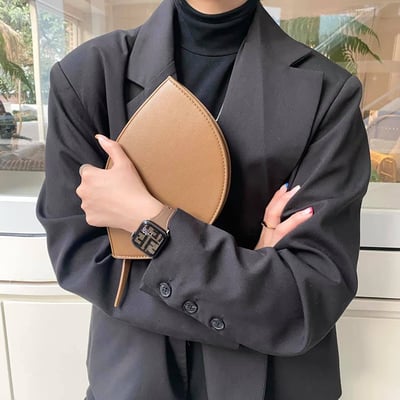 皮革小蠻腰寬版 apple watch錶帶1