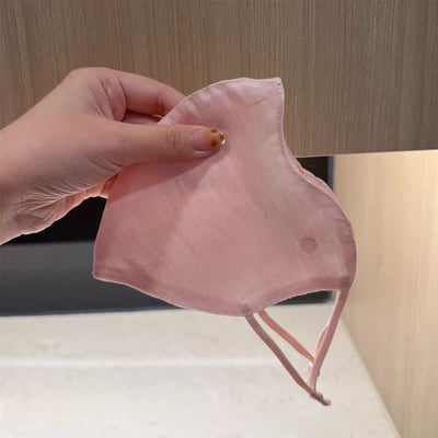 春夏必備透氣防紫外線 高顏值亞麻天絲防曬口罩8
