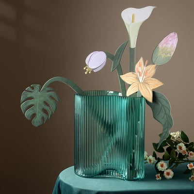 ins北歐風 紙藝植物居家花束香氣紙卡  現貨免運3