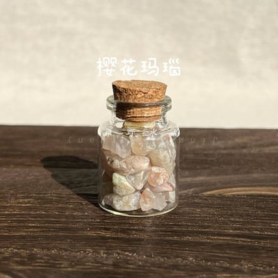 天然水晶許願瓶套裝 10入能量瓶 精緻擺件10