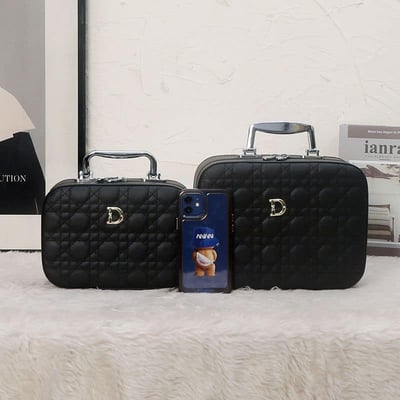 時尚優質小Logo便攜化妝箱 小容量 雙層收納款9