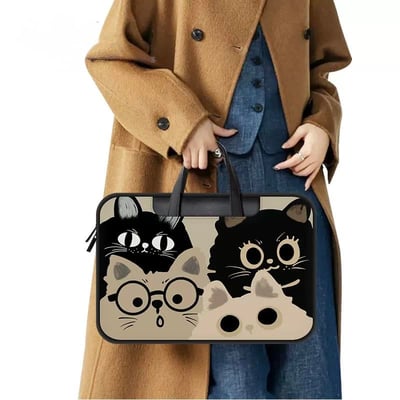 朋友四個半 貓咪夥伴大集合多功能旅行電腦包2