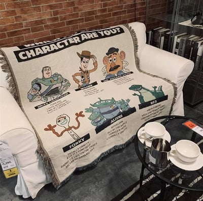 玩具好朋友沙發毯北歐沙發線毯1