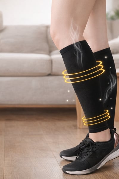 台灣製 nonno 遠紅外線 石墨烯健康護腿 機能小腿壓縮套 買一送一2