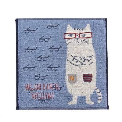 特價日系貓咪純棉小方巾6