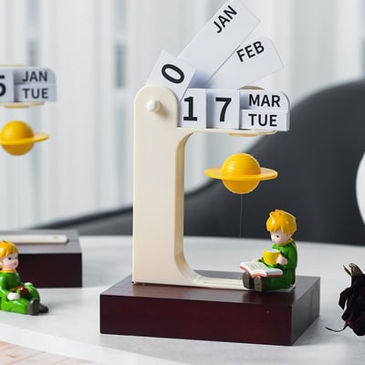 治癒系磁懸浮星球  小王子萬年曆擺件 B612星球限定生日禮物5