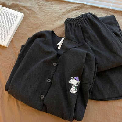 日系長壽狗狗德絨睡衣套裝2