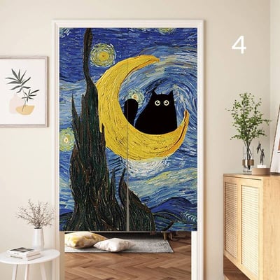 黑貓藝術生系列門簾4