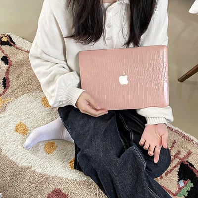 清新皮質鱷魚紋 蘋果筆記本電腦的軟保護殼  現貨免運 A2941  2023air151