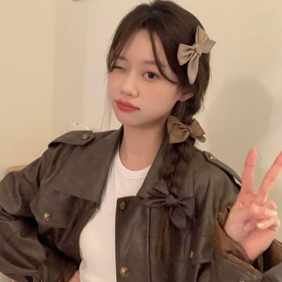 美拉德氣質蝴蝶結側邊夾6