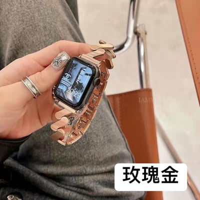 高顏值莫比烏斯不鏽鋼Apple watch錶帶8
