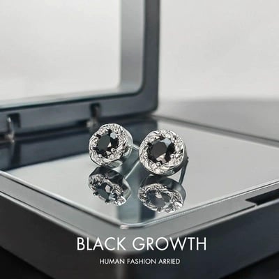 男款高級感純銀氣質耳環組2