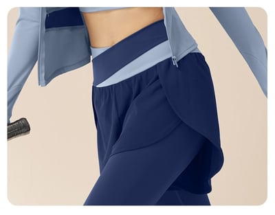 瑜珈普拉提女神套裝 新款顯瘦交叉腰設計運動訓練服6