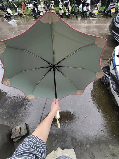 女生友好   節節收自動傘  圓角護兒童防刮傷  加厚彩膠強效防曬雨傘7